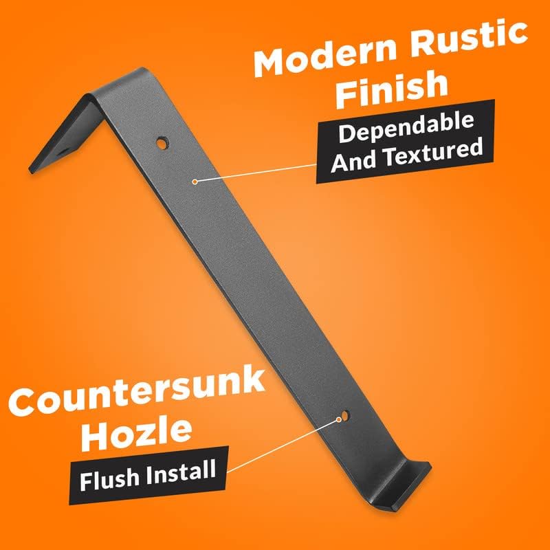 BATODA 12" Z Shelf Brackets with Lip for 11.25" Boards, Heavy Duty,...