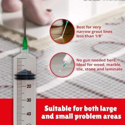 The Original Fix-A-Floor Loose Tile Repair Adhesive with Syringe - Tile, Porc...