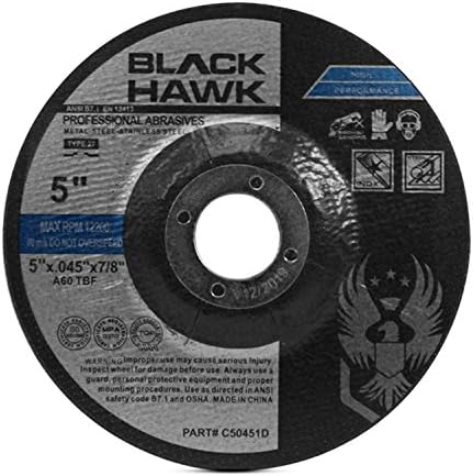 BHA Metal and Stainless Steel Depressed Center Cut Off Wheels for Angle Grind...