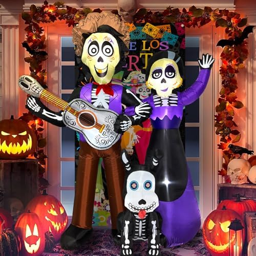 6 FT Halloween Inflatables Decoration, Blow Up Yard Decorations, Day of The D...