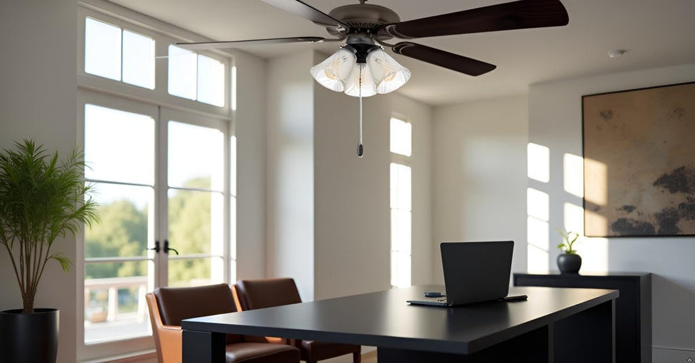 Aspen Creative 22012-3, Three-Light Ceiling Fan Light Kit with Pull Chain, Ma...