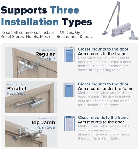 Commercial Door Closer Heavy Duty - Automatic Door Closer for Commercial Use ...