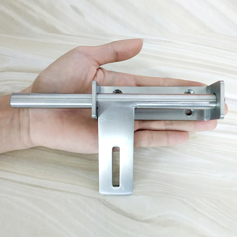 dingchi Sliding Bolt Gate Latch, Safety Lock Bolt Hasp, Heavy Duty 304 Stainl...