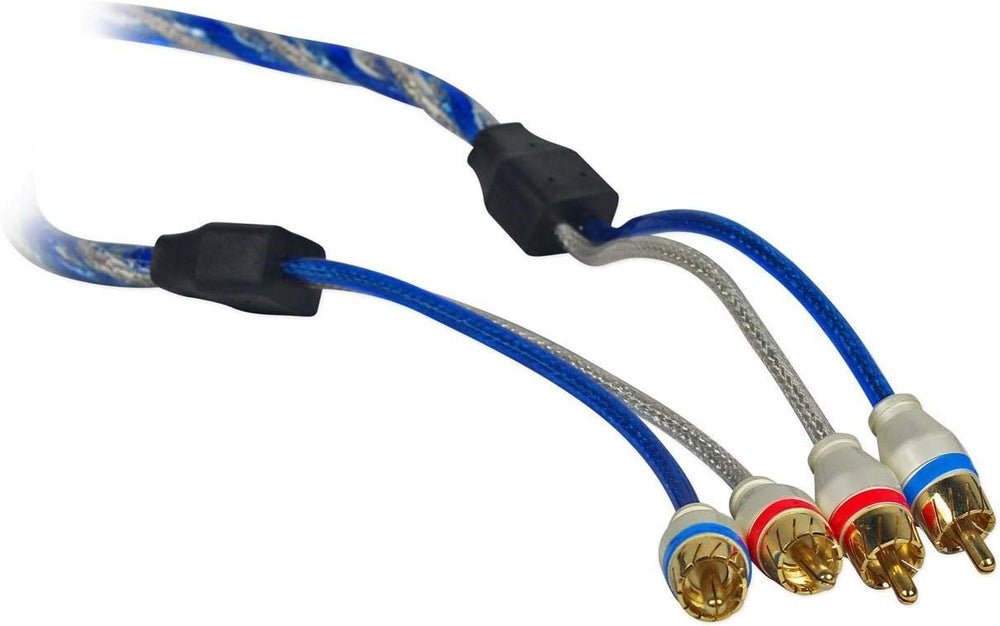 Rockville RWK4CU 4 Gauge 100% Copper Car Amp Wiring Installation Kit, OFC