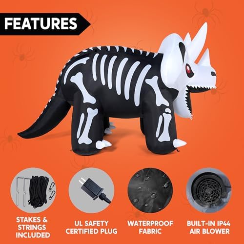 Joiedomi 8 FT Long Halloween Inflatables Outdoor Decoration, Blow Up Hallowee...