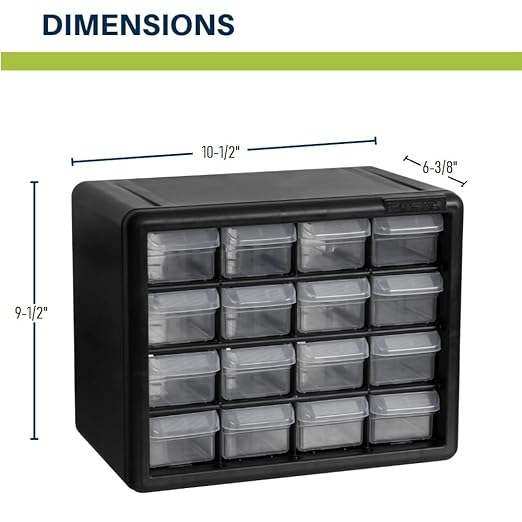 Akro-Mils 16-Drawer Plastic Drawer Storage Cabinet