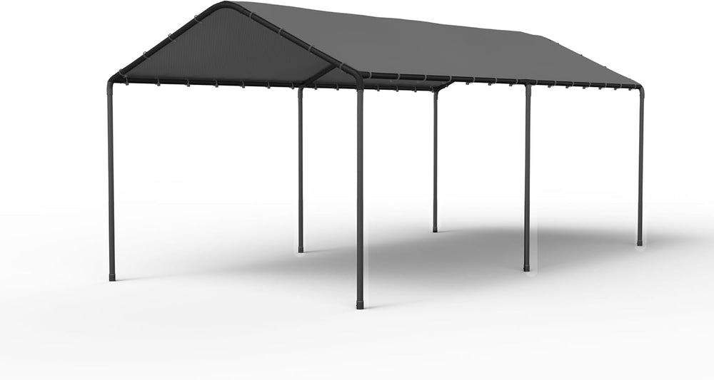 10x20 Carport Heavy Duty Portable Garage Shelter, Gray