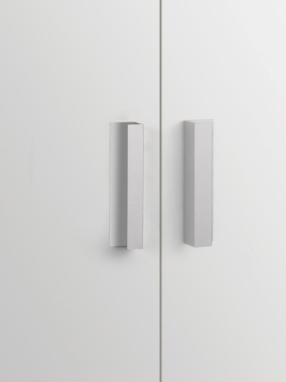 10 Pack Adhesive Cabinet Handles Silver 5-1/2" Length (Cover 5" Hol...