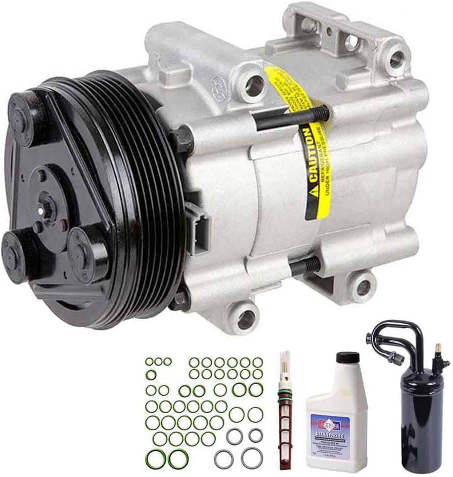 AC Compressor w/A/C Drier Expansion Oil & O-Rings For Ford Explorer Range...