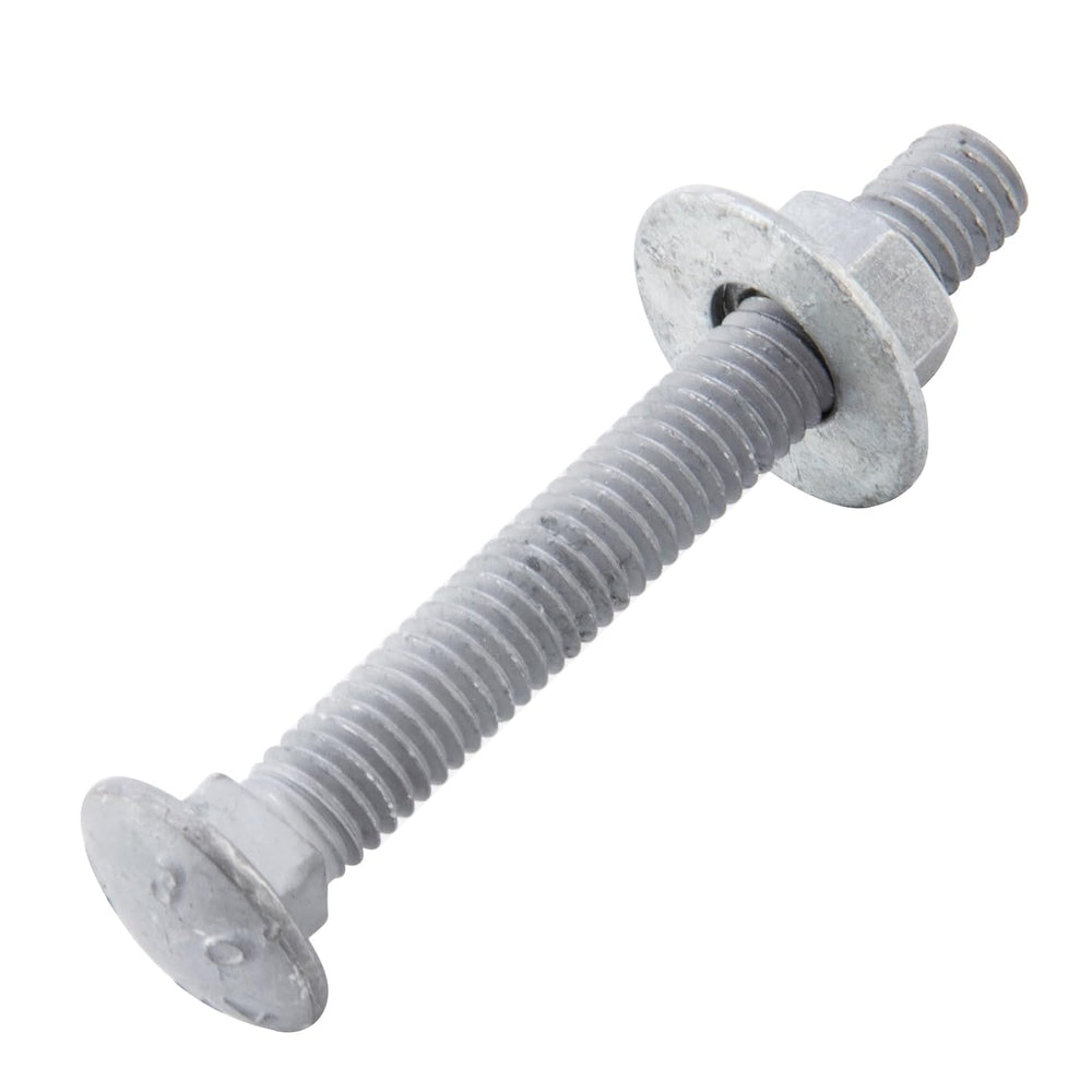 3/8" x 3-1/2" Carriage Bolts (50 PCS), Hot Dip Galvanized, Heavy Du...