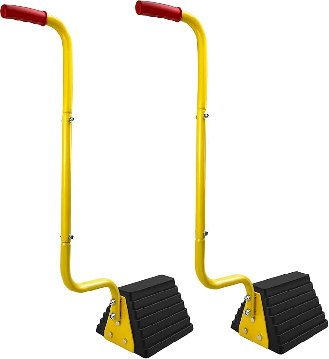 2 Pack Heavy Duty Rubber Wheel Chock