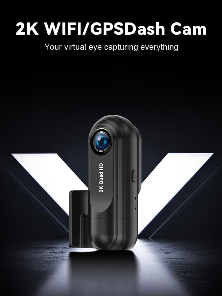 Dash Cam Front with 32G SD Card, CHORTAU 2K FHD Car Driving Recorder 1.47'...