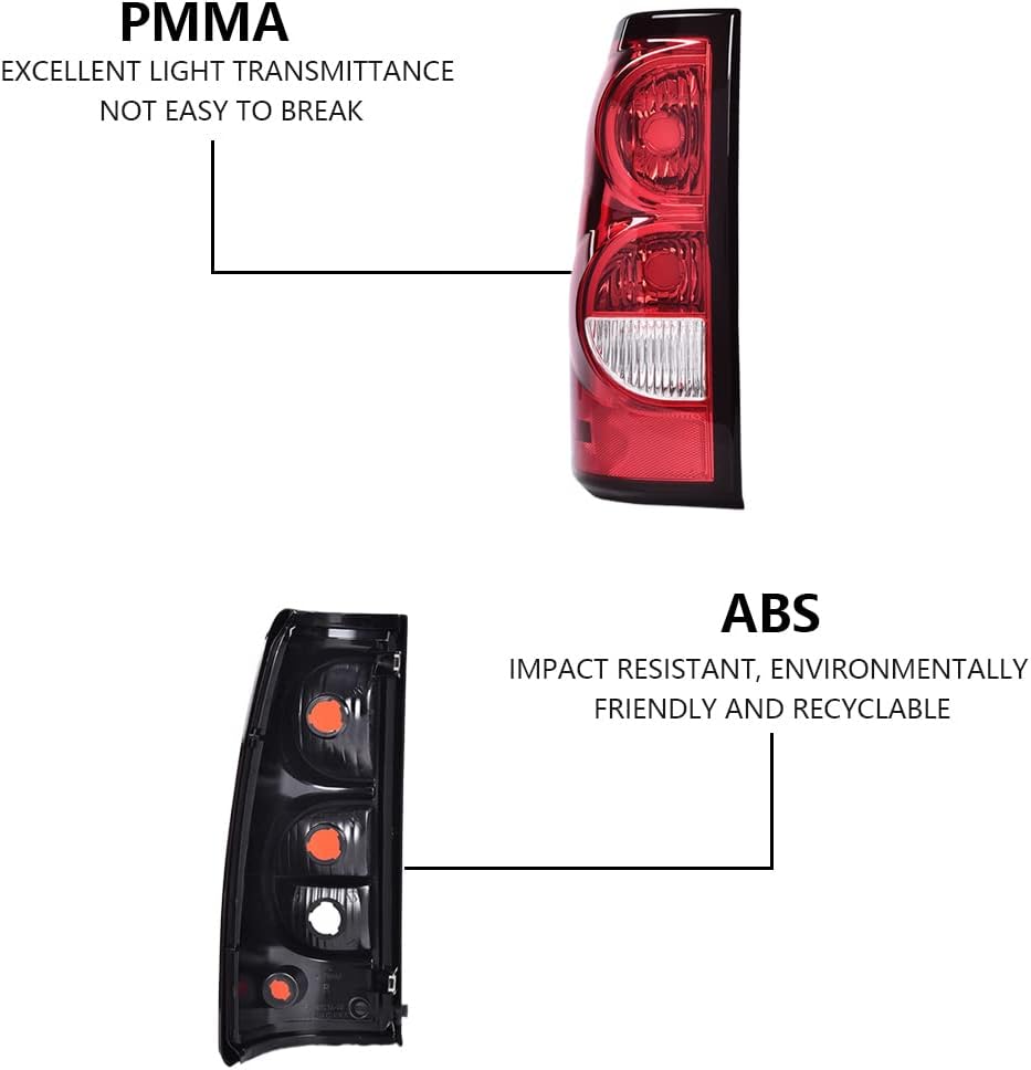 PIT66 Tail Lights Fit 2003 2004 2005 2006 Chevy Silverado | Fit 2003-2006 Che...