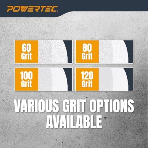 POWERTEC Bench Grinder Wheel 8 Inch 120 & 150 Grit, White Aluminum Oxide ...