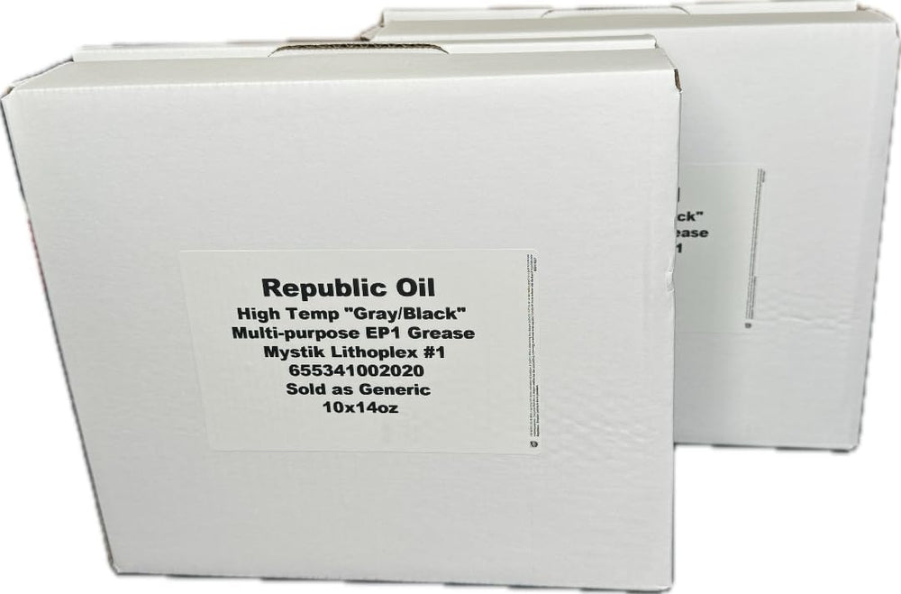 2 Boxes/20 Tubes Premium High Temp Black/Gray #1 Lithium Complex Grease 10x14...
