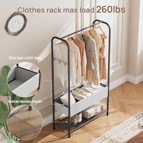Golpart Freestanding Metal Garment Rack - Heavy Duty Coat & Clothes Hange...