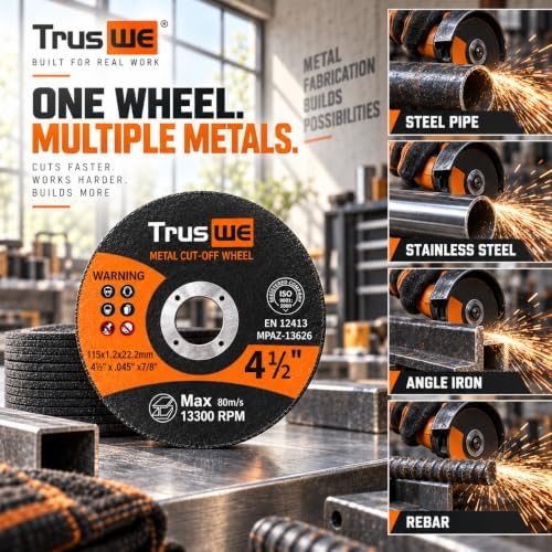 105 Pack Cut Off Wheel - 4 1/2 Cut Off Wheel for Metal & Stainless Steel ...