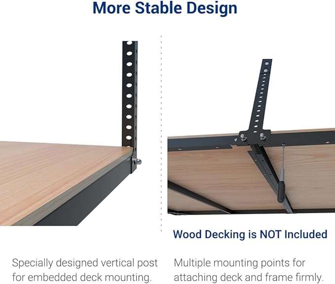 FLEXIMOUNTS 4x8 Overhead Garage Storage Rack without Decking, Storage