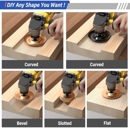 BURMONG 14PCS Wood Carving Disc Set for Angle Grinder, 4" & 4.5&quot...