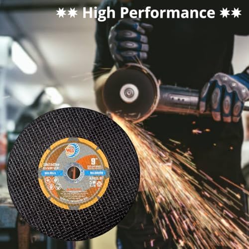 WA 10PACK - 9" x 5/64" x7/8" Cut Off Disc, Angle Grinder Chop ...