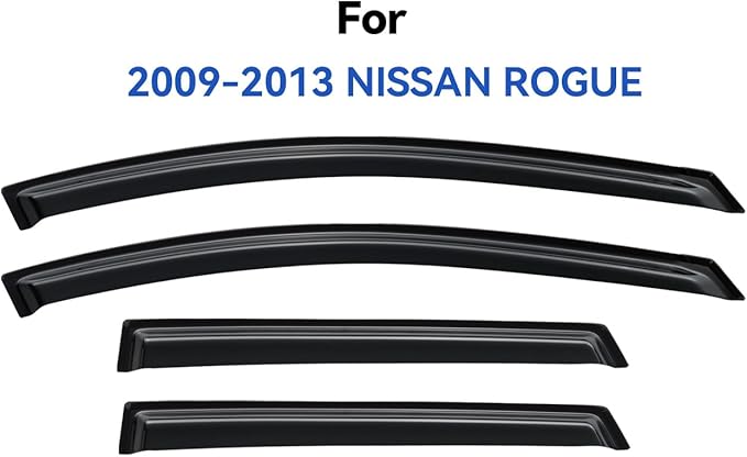 Window Visors Rain Guards for 2009 2010 2011 2012 2013 Nissan Rogue,