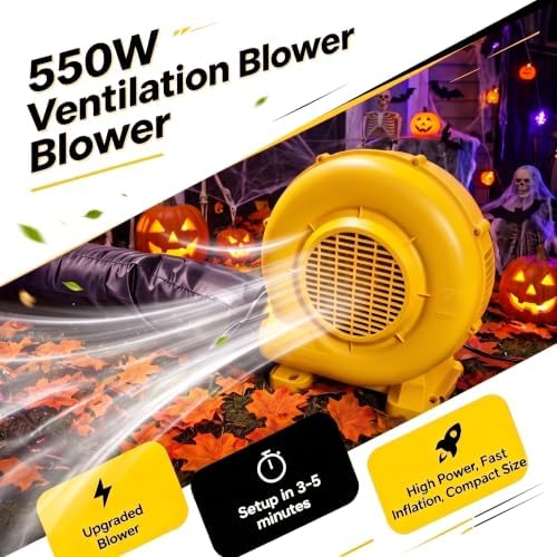 20FT Giant Inflatable Pumpkin Lighted Outdoor Halloween Decor
