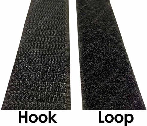 Electriduct 1" Self Adhesive Hook & Loop Tape Adhesive Backed Fabric...
