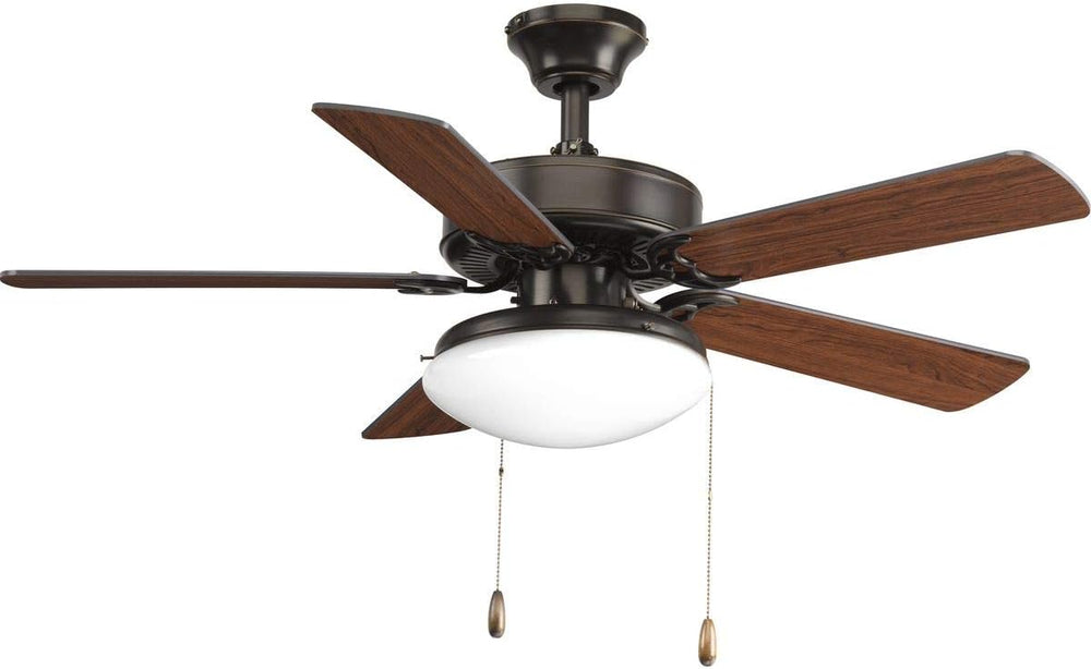 Progress Lighting AirPro 10.5" Ceiling Fan Light Kit, Antique Bronze