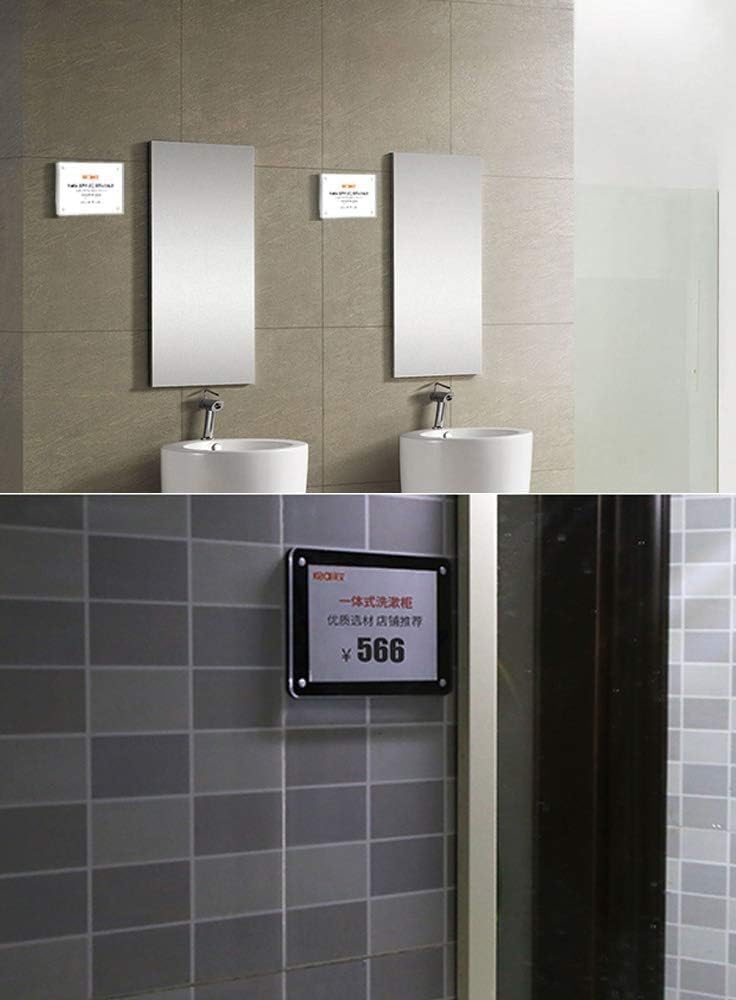 5 Pack Acrylic Label Holder (Black 150*100mm/5.9*3.94 inches)