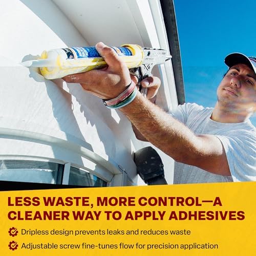Dripless Brand DC600 Dual Component Adhesive Applicator | 22 oz Dual Cartridg...