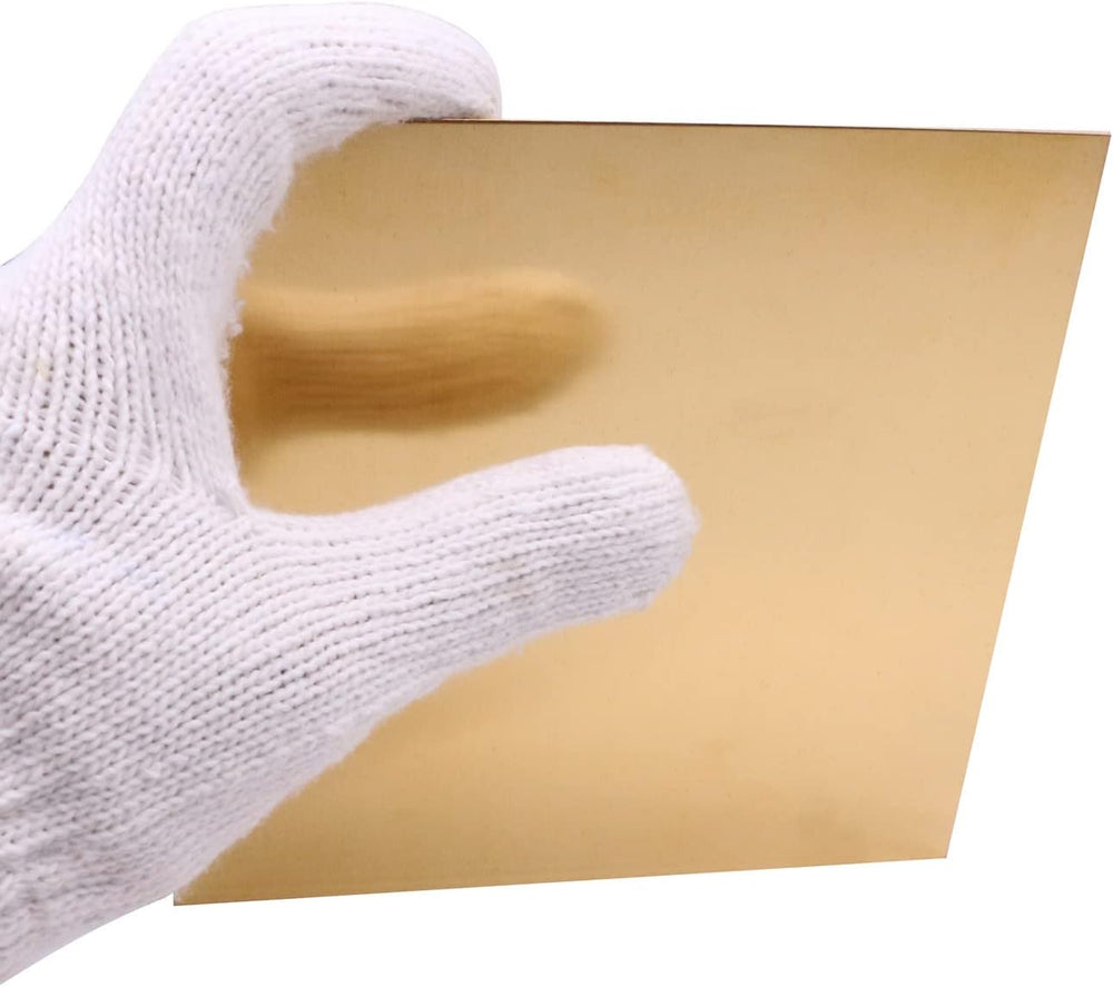 Brass Sheet, 2pcs,12"x12"-24Gauge(0.5mm)，No Scratches, Protective F...