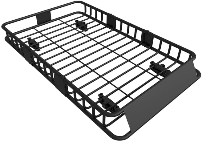 FORWODE Roof Rack Carrier Basket, Rust-Proof Steel Heavy Duty Car Top Luggage