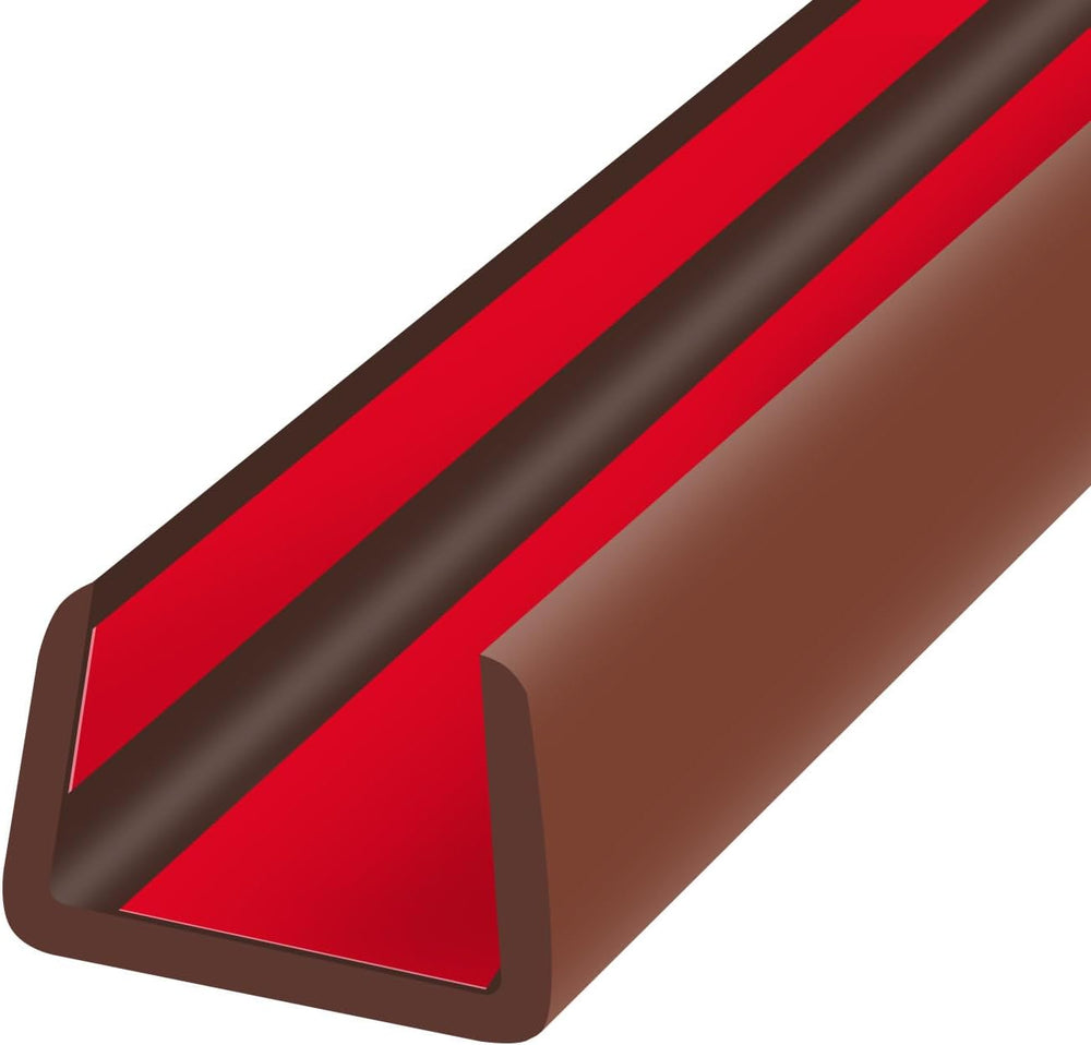 Rubber Edge Trim, Flexible Edge Banding, 1/2" U Channel Furniture Edge P...