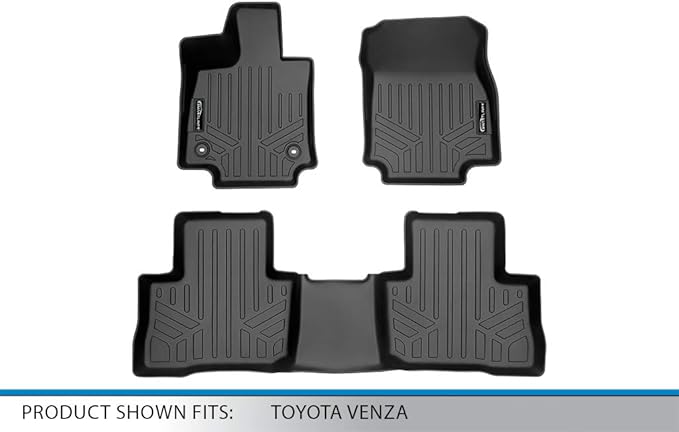 SMARTLINER Custom Fit All Weather 2 Row Floor Mats Liner Set Compatible