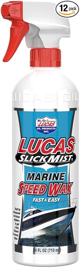 Lucas Oil 10980 Slick Mist Marine Speed Wax (Pack of 12)