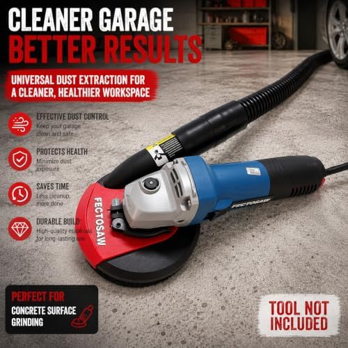 Dust Shroud for Angle Grinder with Diamond Grinding Cup Wheel, 4.5–5 Inch &am...