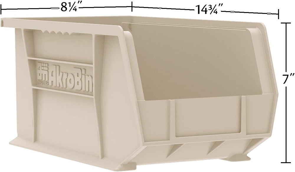 Akro-Mils 12 Pack AkroBins Plastic Storage Bins, Space-Saving Stackable Organ...