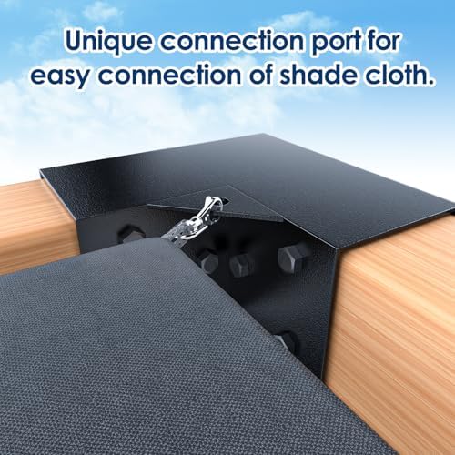 Pergola Bracket Kit 4x4(Inner 3.6"x3.6"), 4pcs 3-Way Right Angle Co...