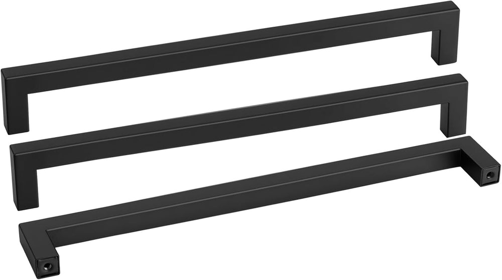 goldenwarm 10 Pack 18INCH Black Cabinet Pulls Kitchen Cabinet