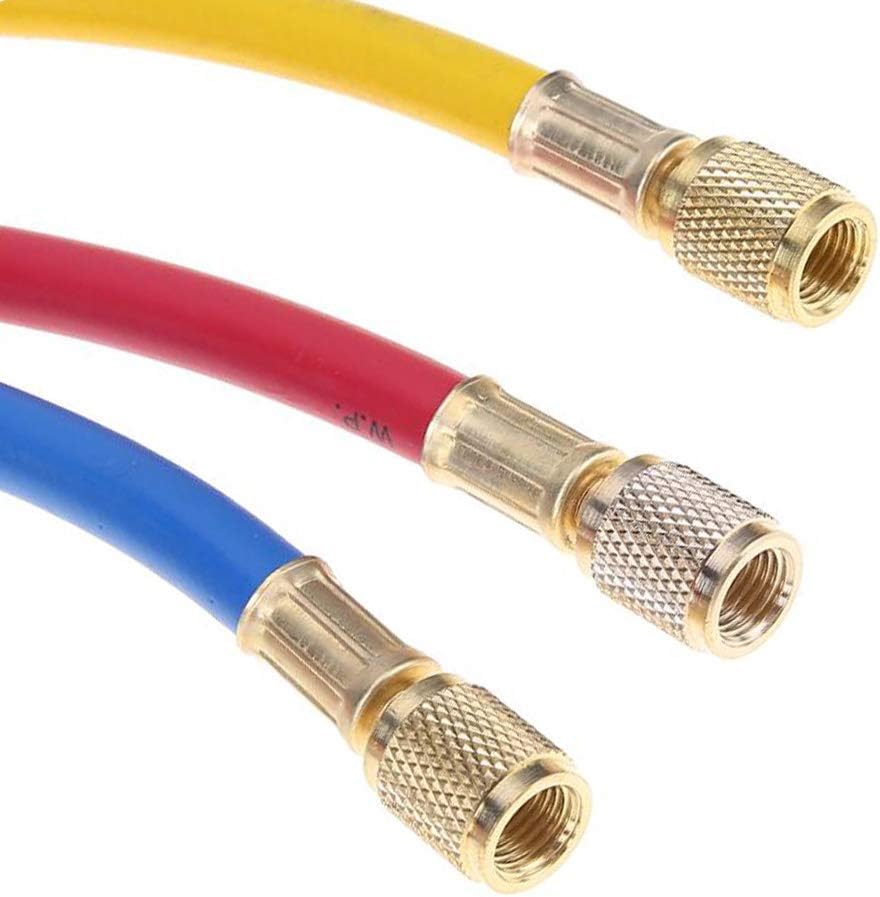 Refrigerant Charging Hose with Ball Valve Apply to R134A R12 R22 R502 R404 Re...