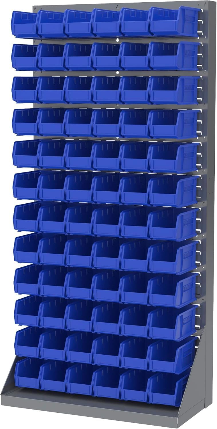 Akro-Mils 30230 AkroBins Plastic Storage Bins, 11"x5"x5", Blue...