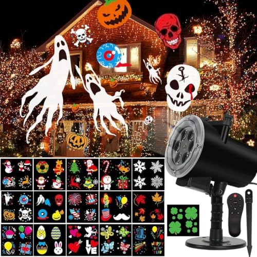 Christmas Halloween Lights Projector Outdoor,Syslux Holiday Projector Lights,...