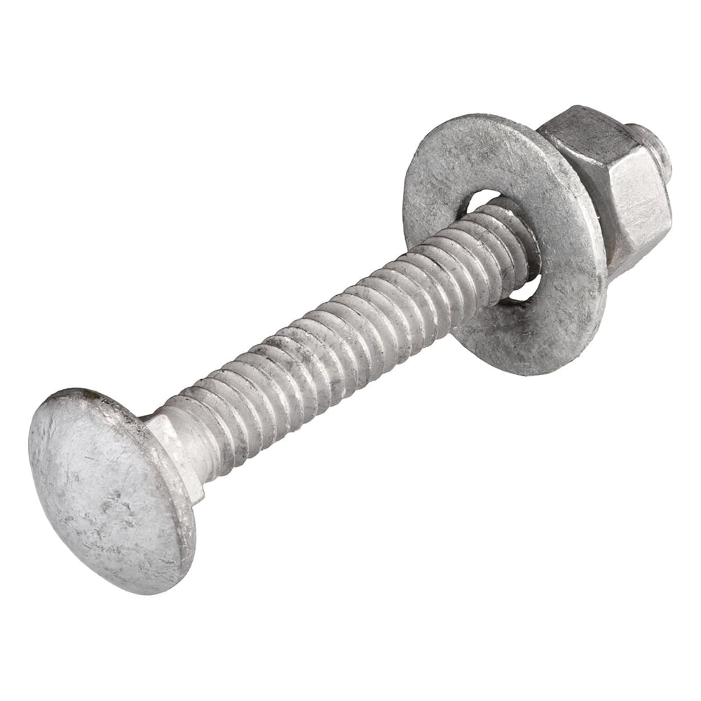 5/16" x 2" Hot Dip Galvanized Grade 307A Carriage Bolt Kit, 50 Pack...