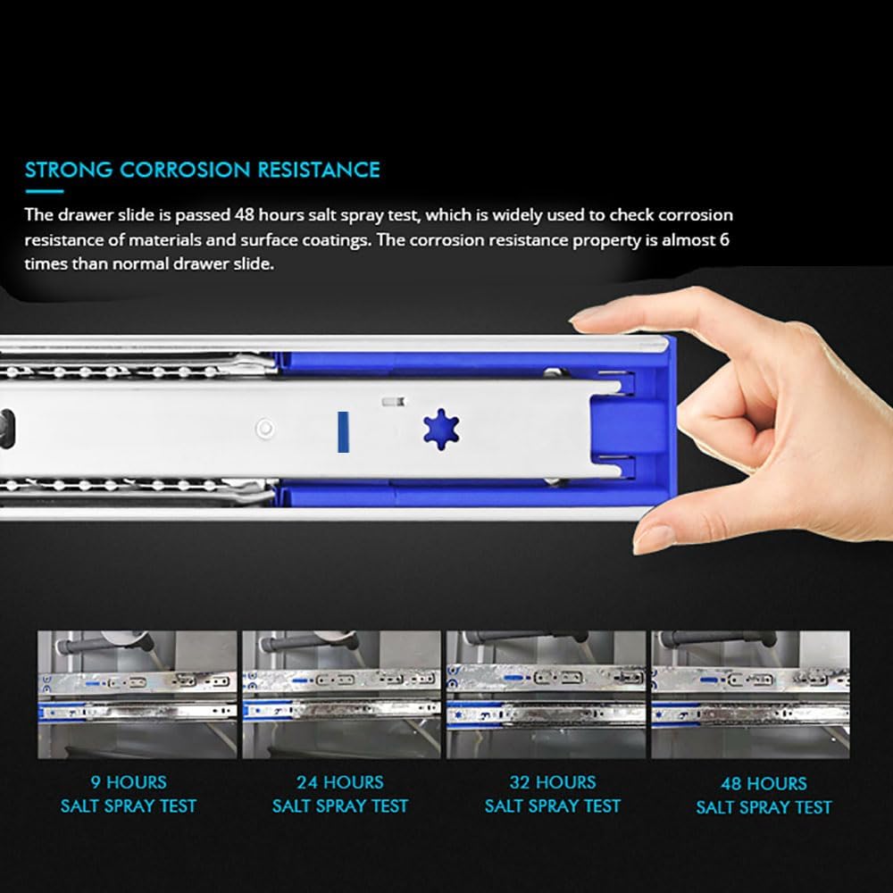 14 Inch 10 Pairs Soft Close Drawer Slides Full Extension