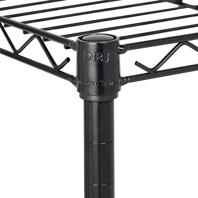 Displays By Jack 4 Tier Wire Shelving Unit Storage Rack, Metal Heavy Duty