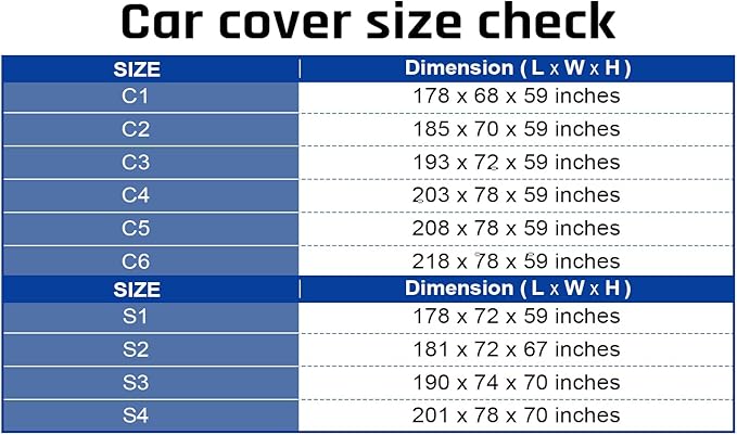 6 Layer Heavy Duty SUV Car Cover Waterproof All Weather Protection
