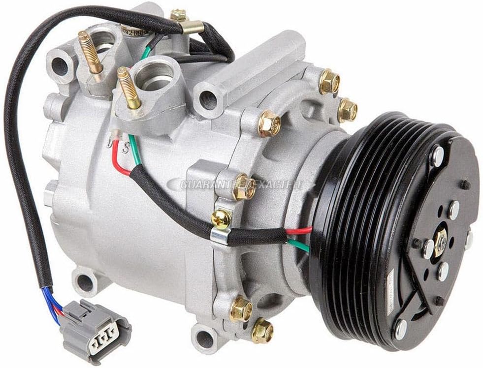 AC Compressor & A/C Kit For Honda Civic 1.7L 2002 2003 2004 2005 w/ 3-Wir...