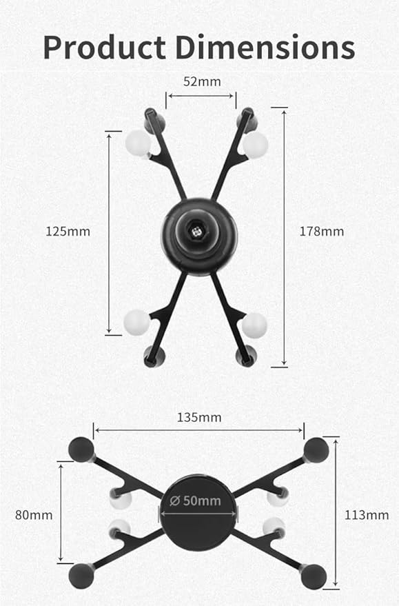 Strg Tablet Mount with Composite Double Socket Arm