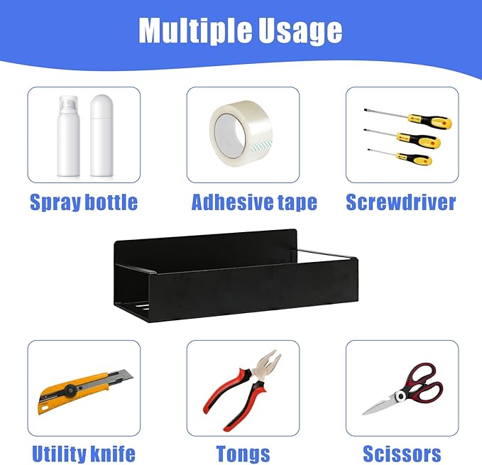 6Pcs Magnetic Aerosol Spray Can Holder, Steel Magnet Spray Toolbox Bottle