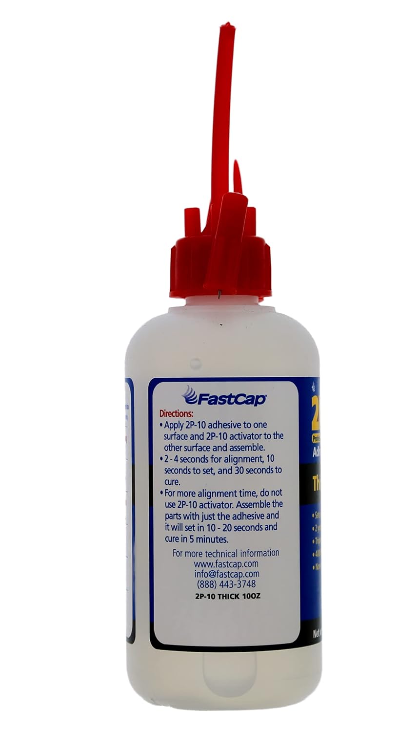 FastCap 2P-10 - Thick – High Performance Heavy-Duty Super Glue - CA (Cyanoacr...
